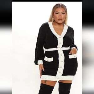 Cozy cool sweater mini dress size 2x